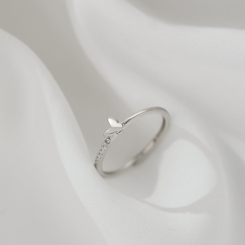 Female Niche Design Style Mild Luxury Small Opening Rings