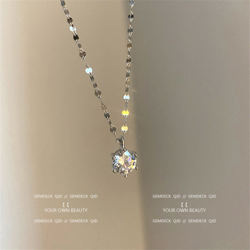 Temperament Version Fashion Shining Zircon Female Necklaces
