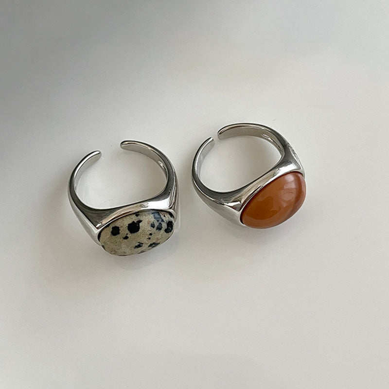 Tigereye Female Minority Fashion Temperament Unique Rings