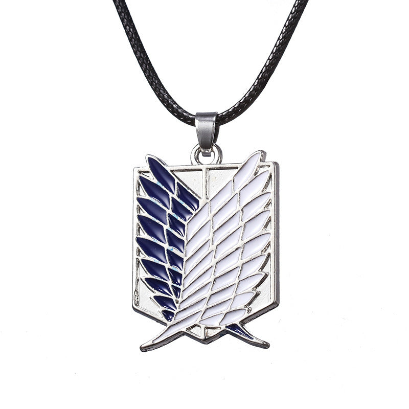 Anime Peripheral Attack On Titan Investigation Corps Logo Necklaces