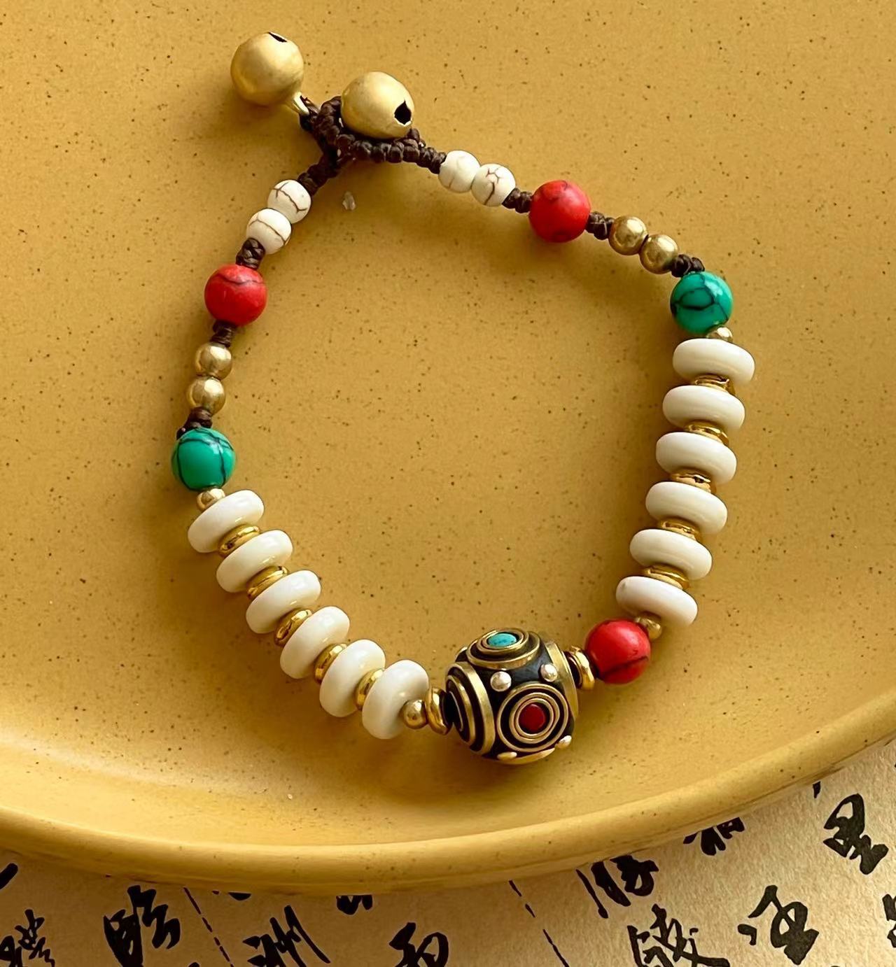 Handmade Weave Vintage Nepal Ancient Pure Copper Ethnic Style Tibetan Bracelet