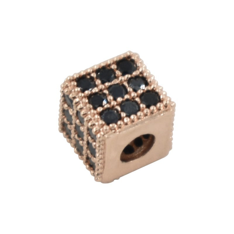 Copper Zircon Four Square Woven Hand Bracelets