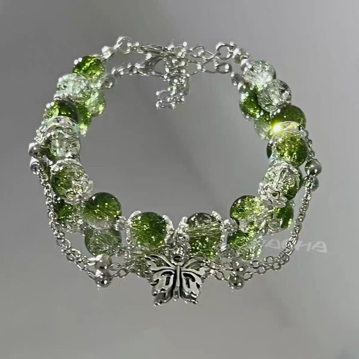 Yao Style Green Butterfly Niche Lanyard Eye-catching Bracelet