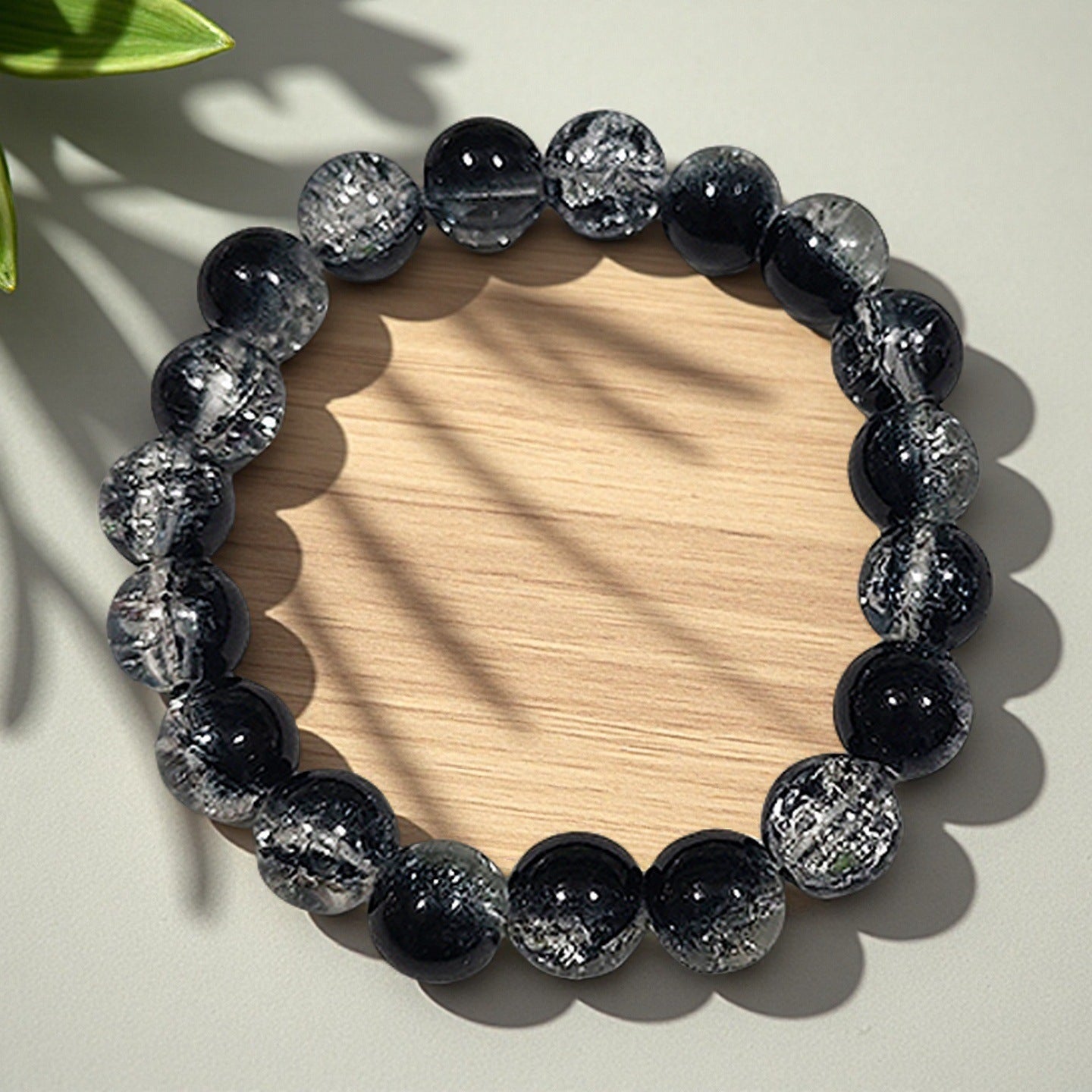 Purple Brushed Floral Beads Female Hand Toy Bracelet