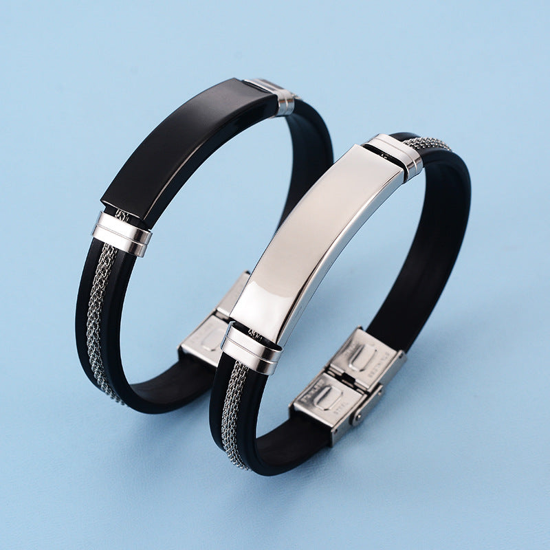 Women's & Men's Korean High-grade Niche Titanium Steel Couple Bracelets