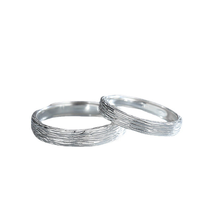 Women's & Men's Years Mark Couple One Pair Korean Simple Rings