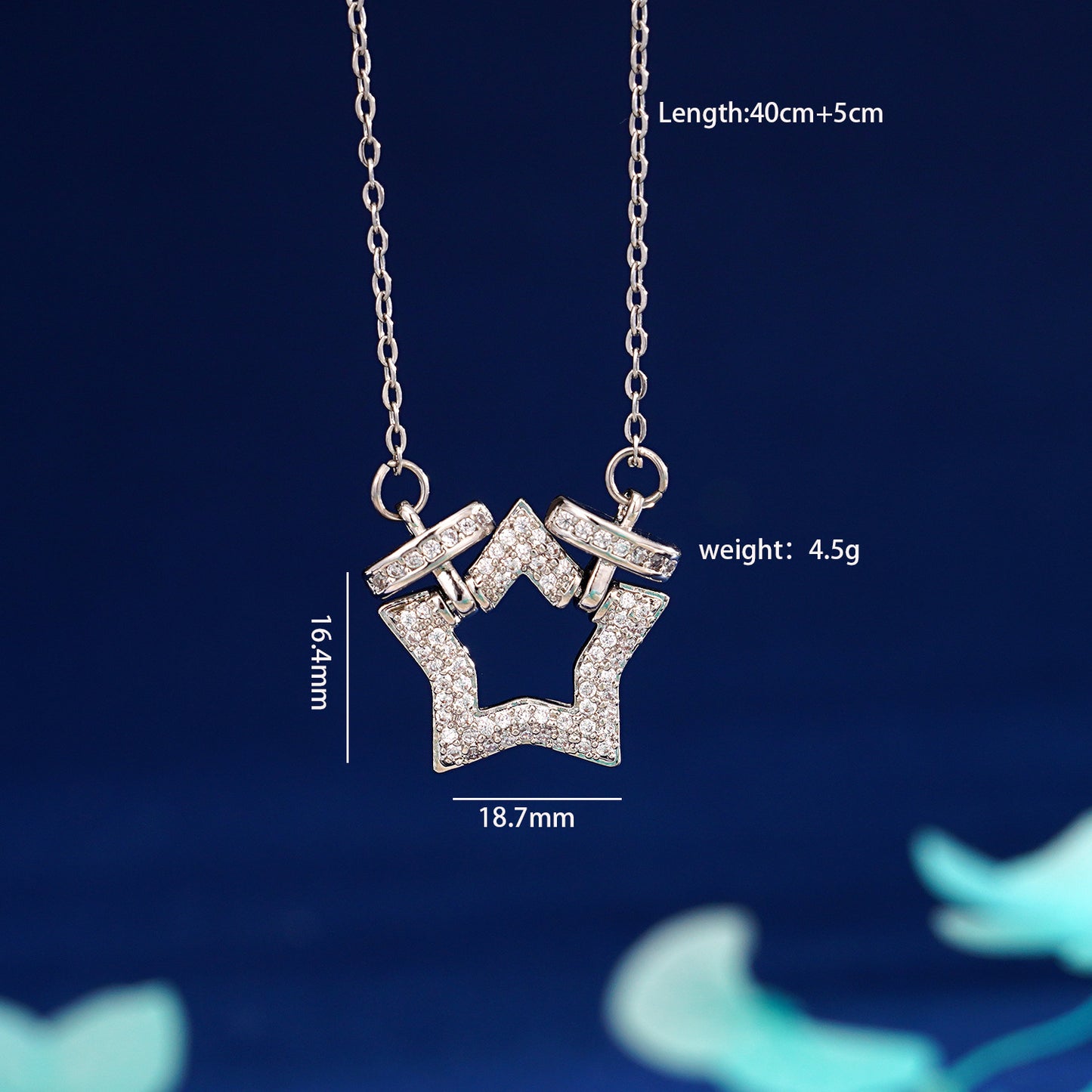 Women's For Gold Love Heart Flowers Temperament Wild Minimalist Star Necklaces