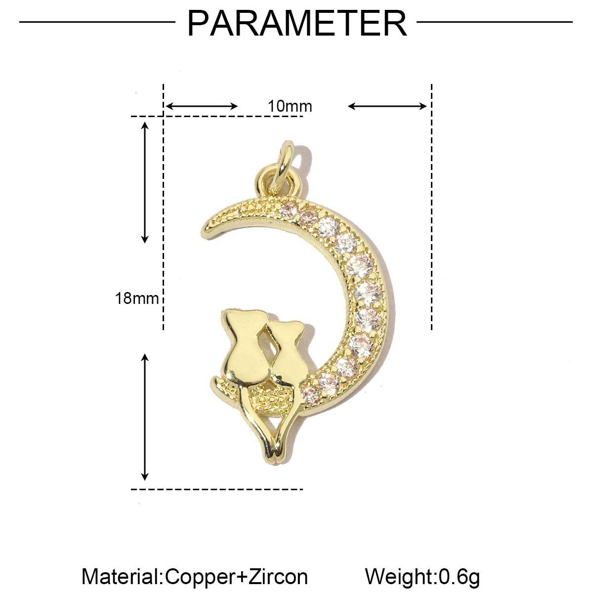 Butterfly Safety Buckle Jewelry Female Copper Zircon Pendants