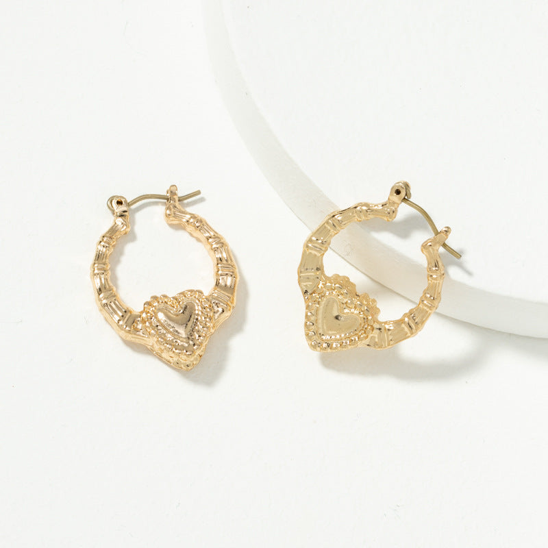 Love Heart Vintage Geometric Heart-shaped Style Rings
