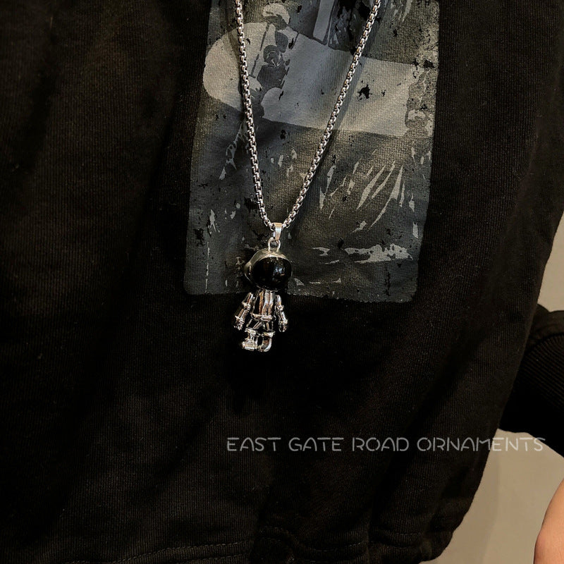 Women's & Men's Astronaut Hip Hop Fashionable Long Sweater Chain T-shirt Necklace