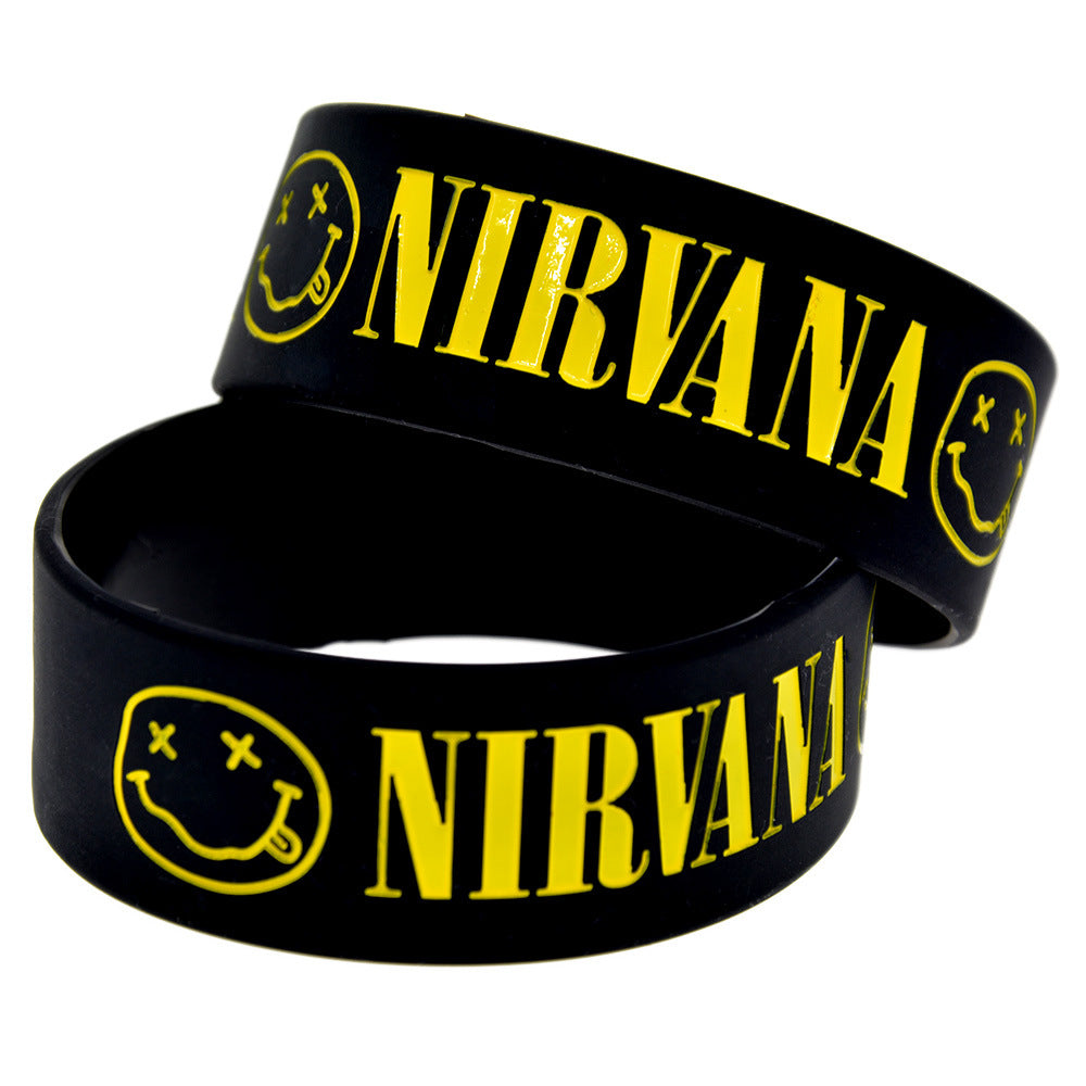 Silicone Fashion Music Hand Strap Trendy Hip Hop Bracelet