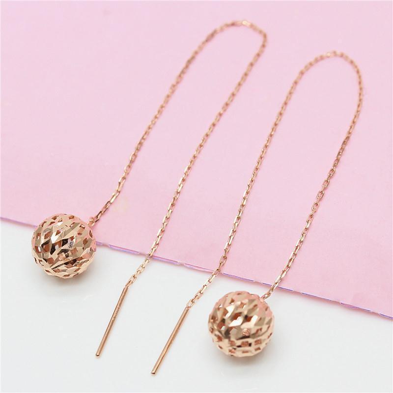 Gold Russian Hollow Ball Antique Rose Plated Rings