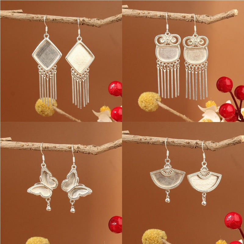 Ethnic Minority Style Handmade Miao Sier Earrings