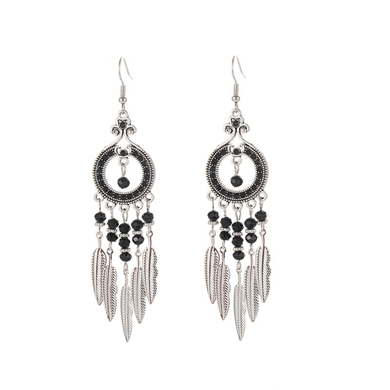 Artistic Sense Personalized Your Round Ethnic Earrings