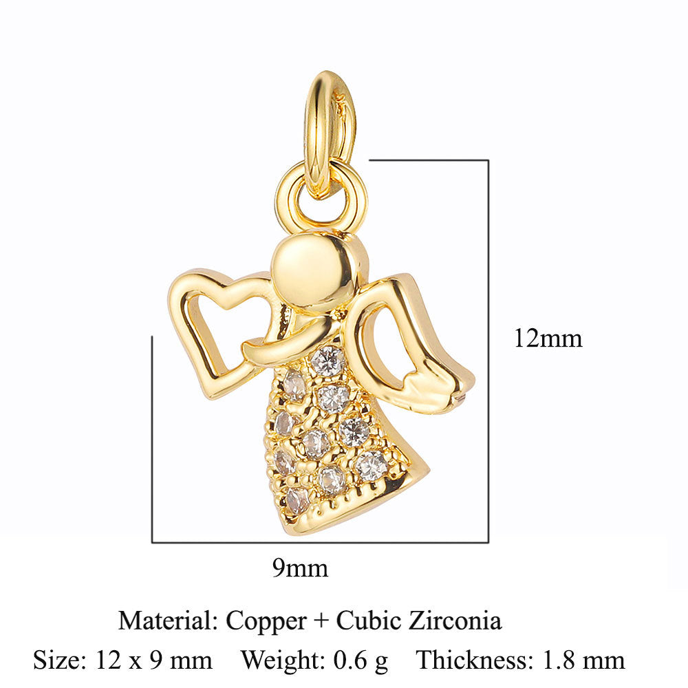 Kitten Puppy Eyes Copper Zircon Water Necklaces