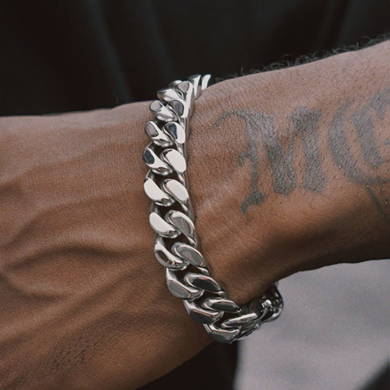 Women's & Men's Titanium Steel No Fading High Sense Hip Bracelet