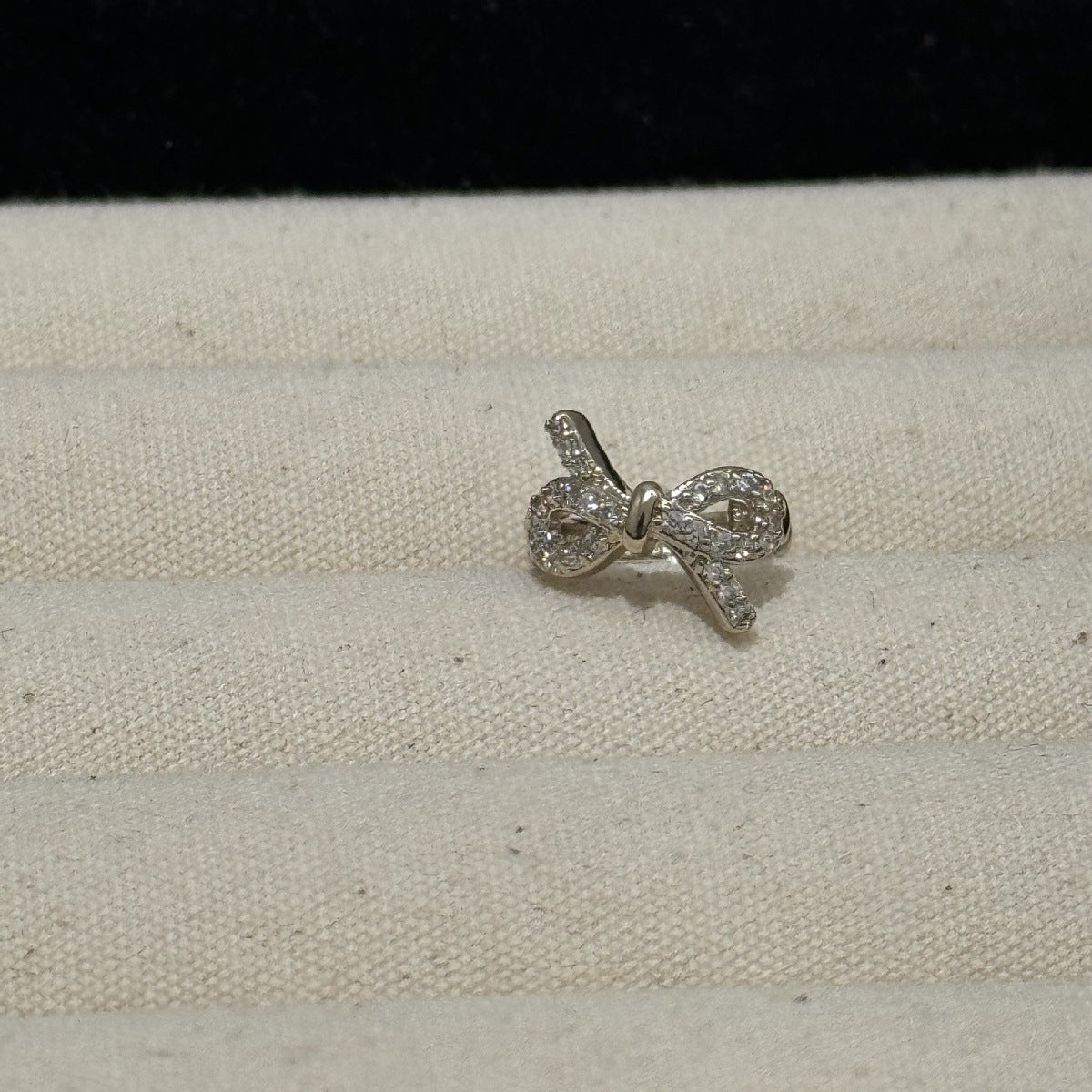 Women's Light Coffee Gold Collection Series Minimalist Zircon Ear Earrings