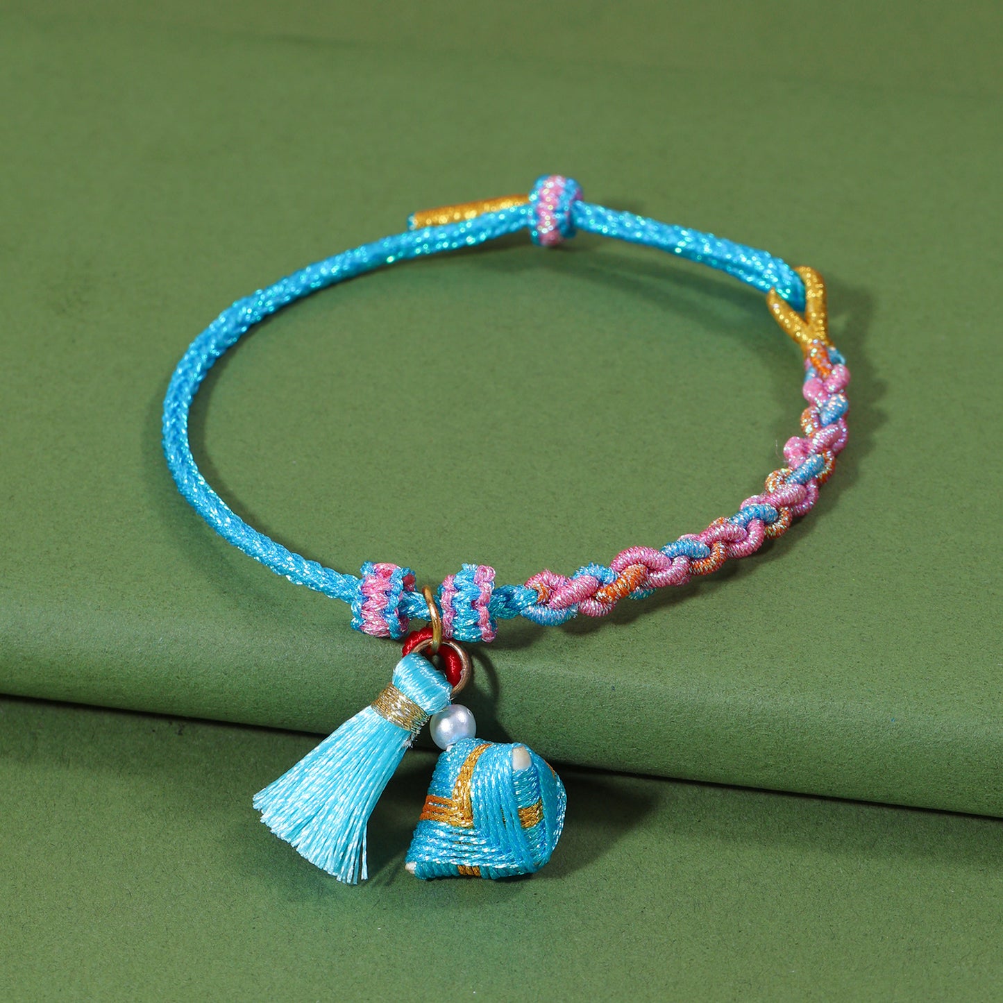 Festival Colorful Rope Ethnic Style Hand-woven Adult Small Sachet Carrying Bracelet