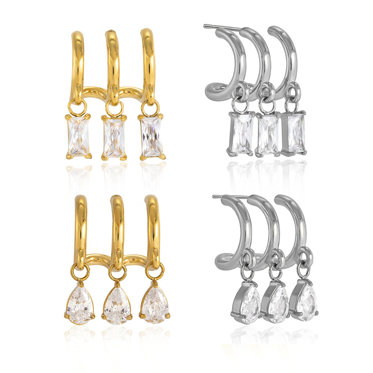 Women's Titanium Steel Zircon Niche High-grade Light Luxury Rings