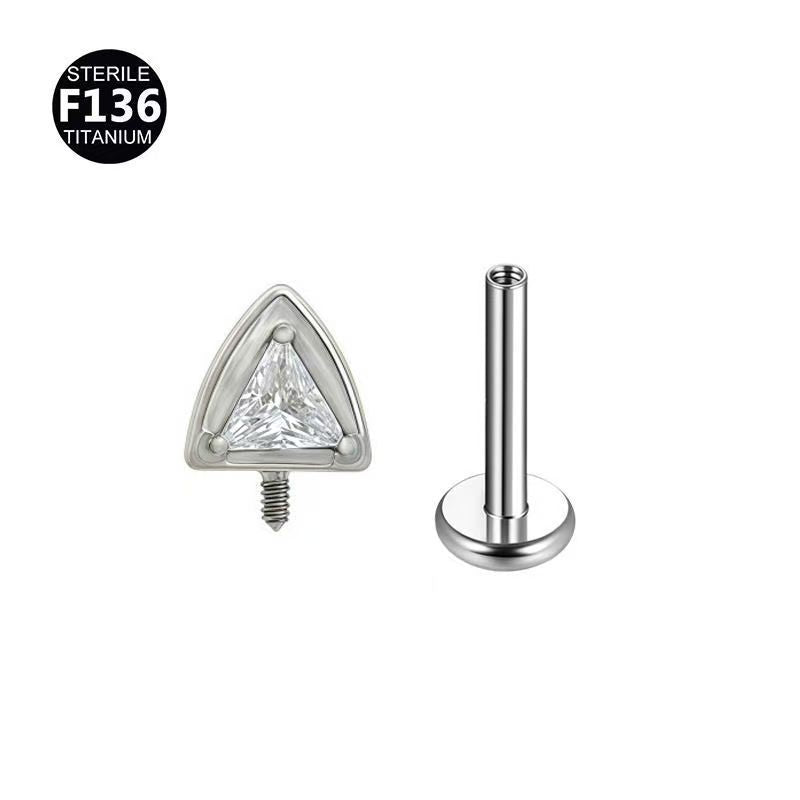 Titanium Alloy Devil's Eye Cat Ears Labret Ear Bone Internal Stud Earrings