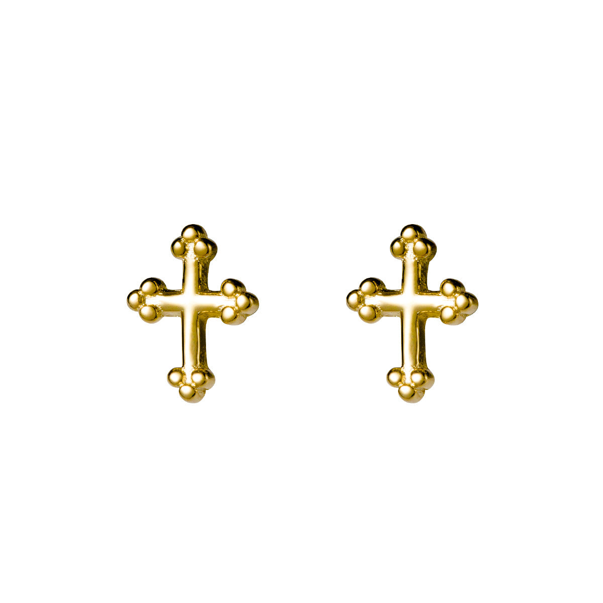 Sier Cross Korean Style Simple Fresh Earrings