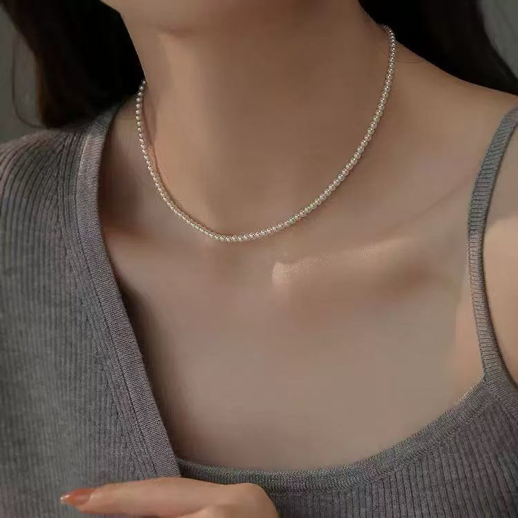 Beads Pearl Light Luxury Minority High Necklace