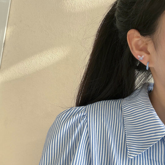 Women's Style Summer Butterfly Colorful Type Ear Stud Earrings