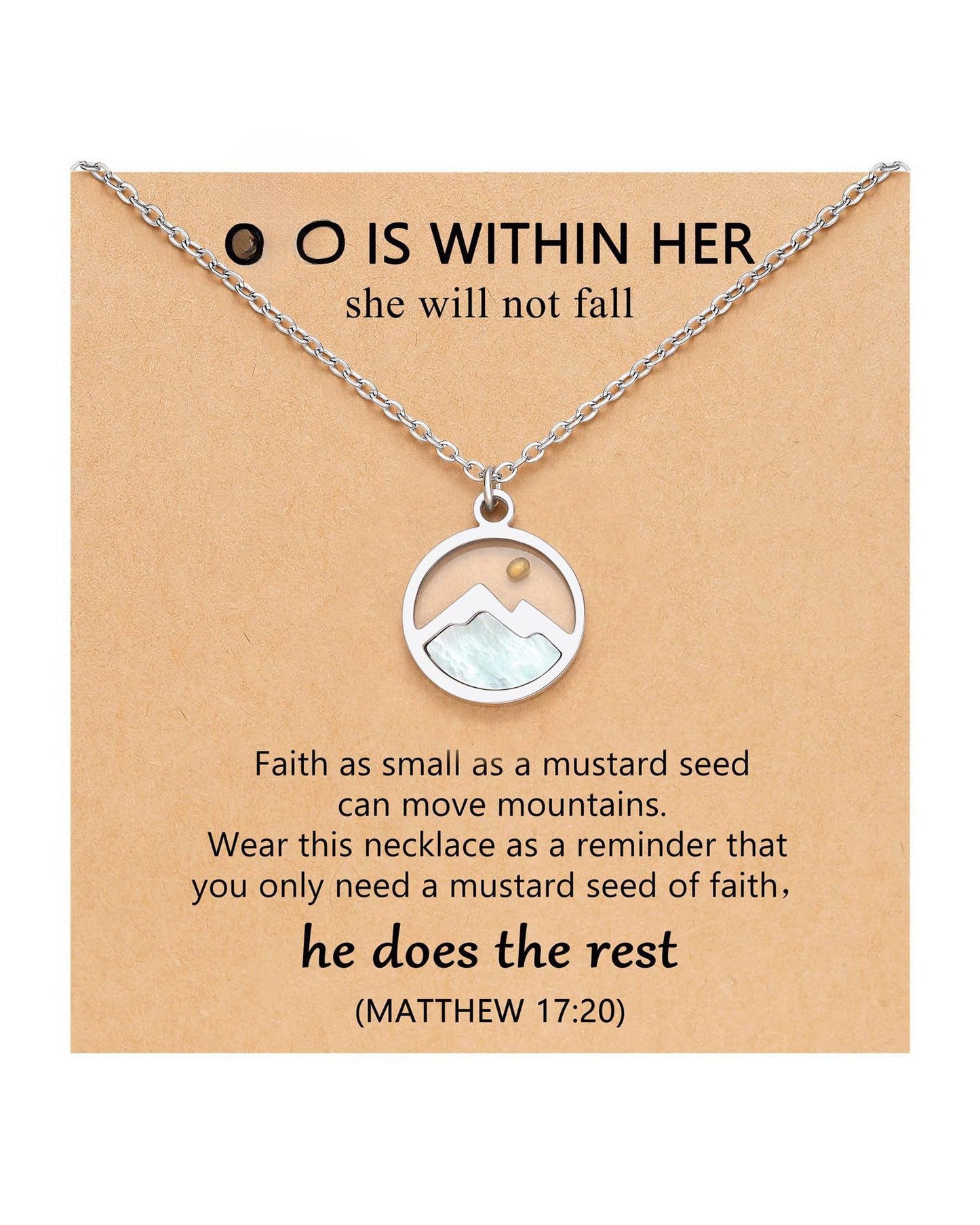 Women's & Men's Cabbage Seed Oval Stainless Steel Couple Necklaces