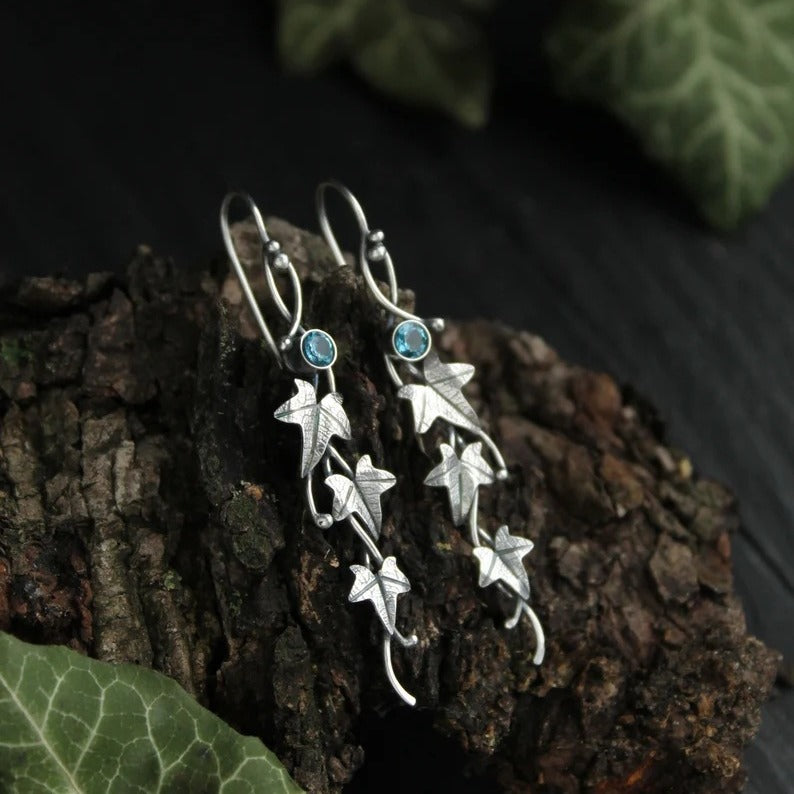 Charming Creative Retro Leaves Ivy Elf Earrings