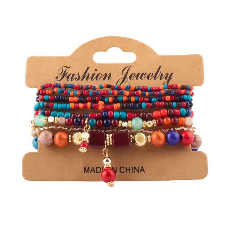 Creative Resin Alloy Ethnic Style Retro Handmade Bracelet