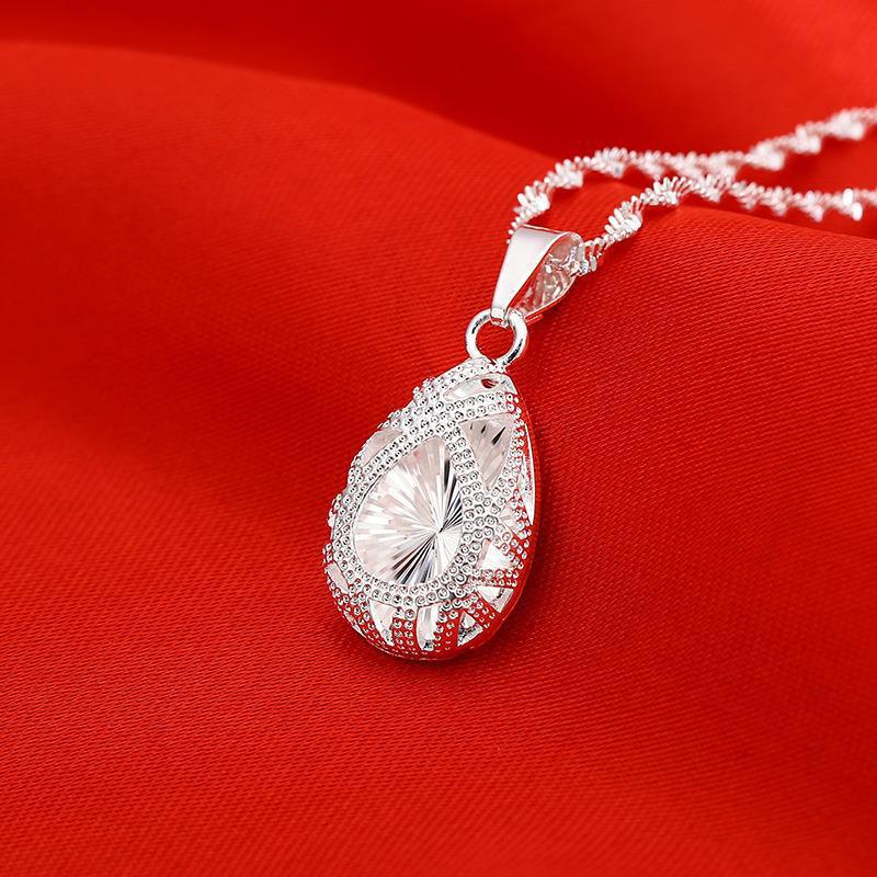 Women's Hollow Clover Vintage Gourd Water Drop Necklaces