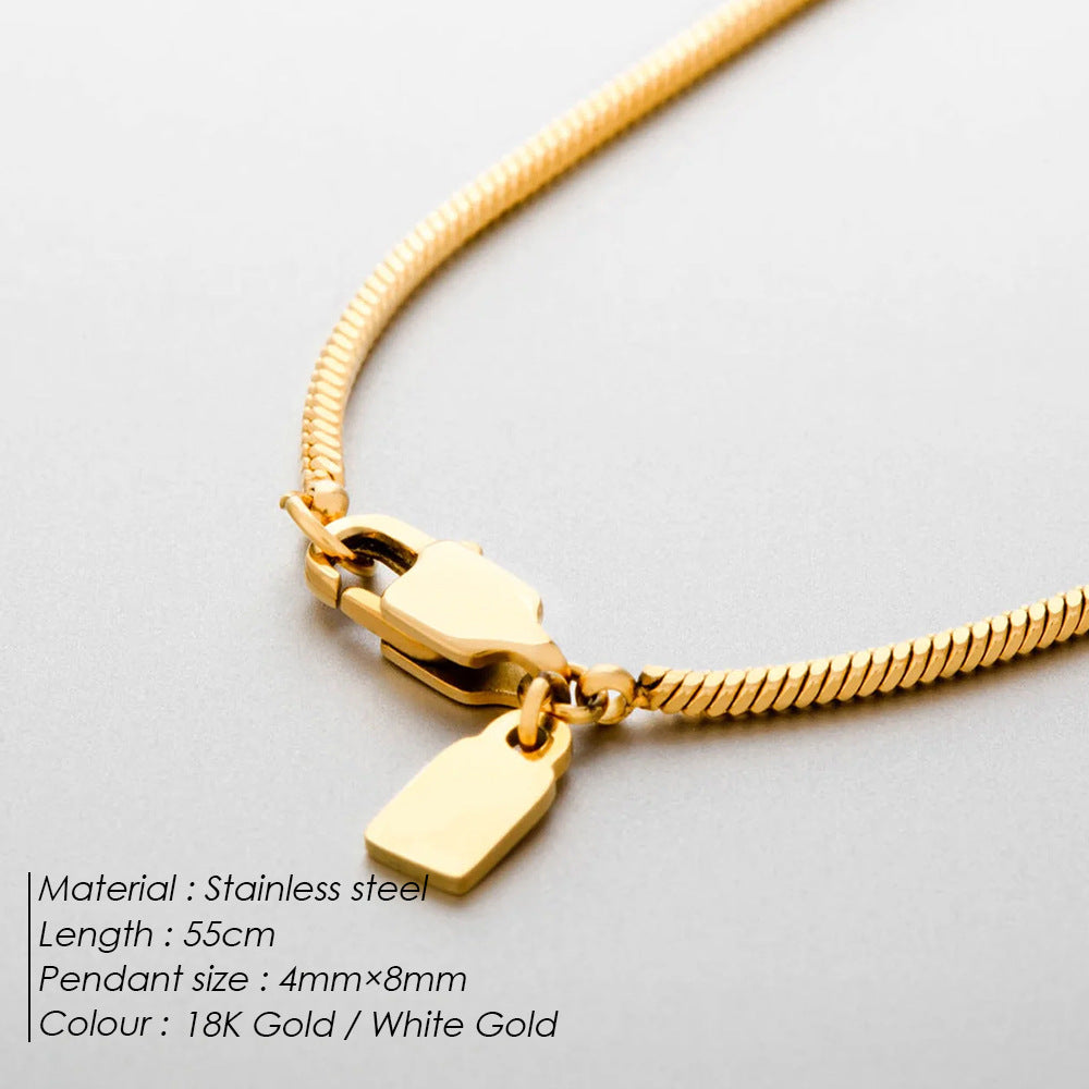 Men's Korean Trendy Unique Simple Cold Style Versatile High Necklaces