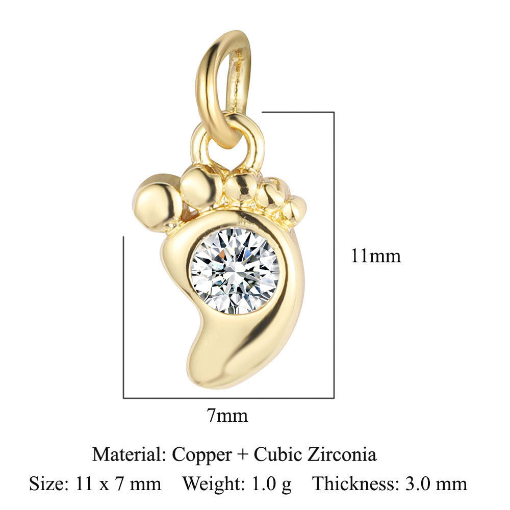 Elephant Eyes Copper Zircon Ornament Accessories Star Moon Pendants