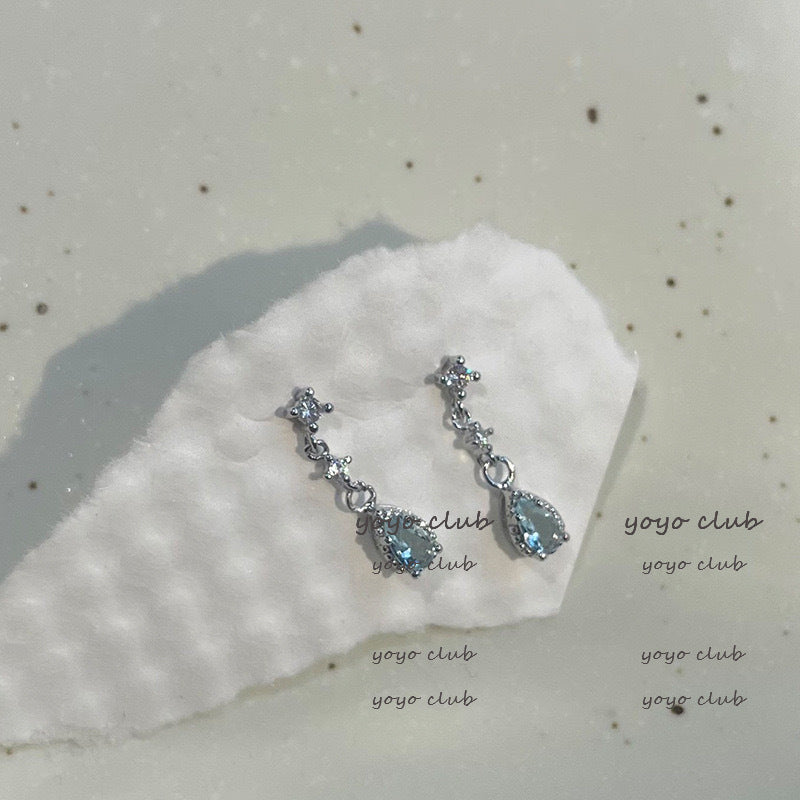 Blue Water Drop Cold Clear Eardrops Special Interest Light Rings