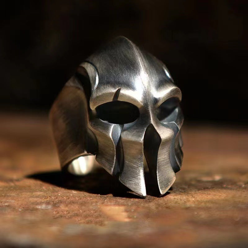 Popular Skull Punk Metal Mask Creative Rings