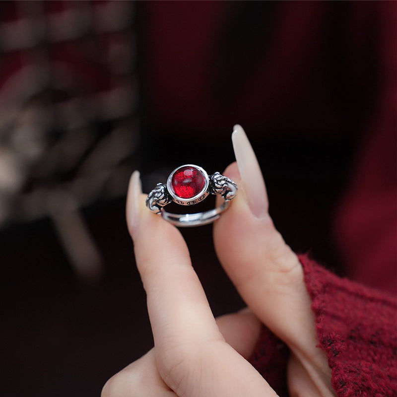 Minority Snake Female Cold Wind Spirit Design Adjustable Trendy Rings