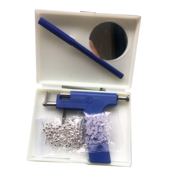 Saul Ear Piercing Gun Punch Blue Stud Earrings