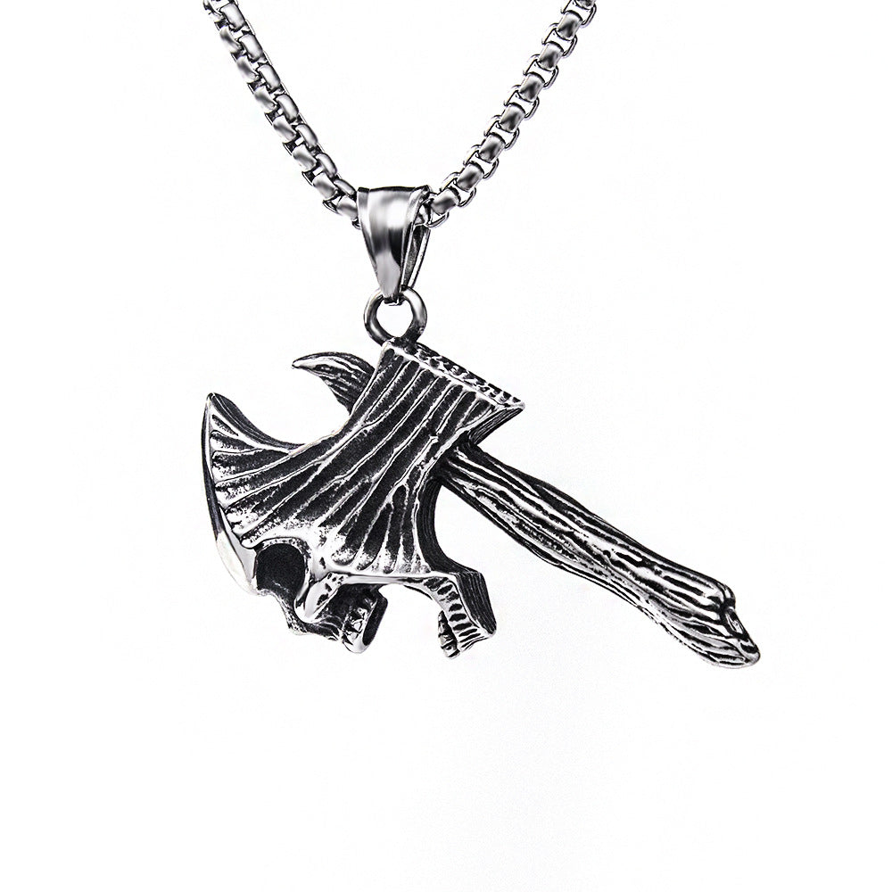 Men's Stainless Steel Hip Hop Cool Cross Trendy Clavicle Necklaces