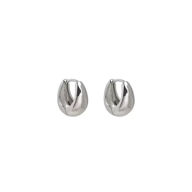 Golden Water Drop Ear Light Luxury Sense Rings