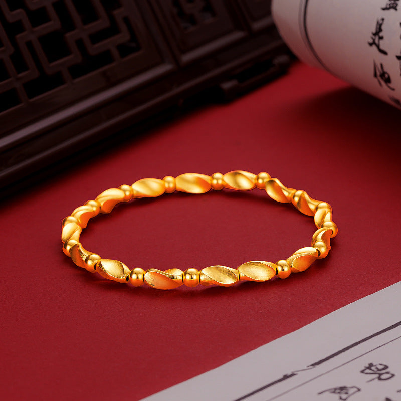 Broken Gold Twist Beads Alluvial Color Bracelets