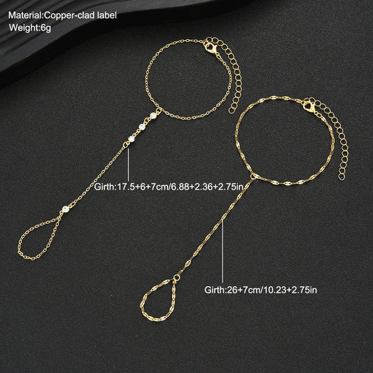 Zircon Imitation Pearl Beads Popular Fresh Simple Inlaid Bracelets