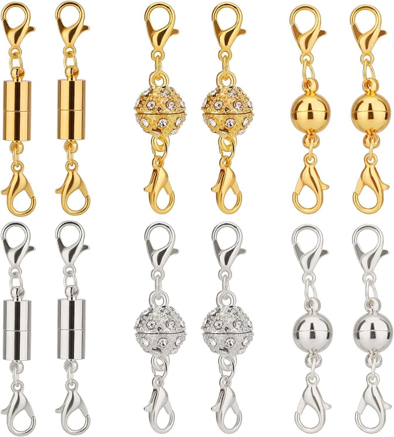 Simple Alloy Cylindrical Ball Magnetic Buckle Bracelets