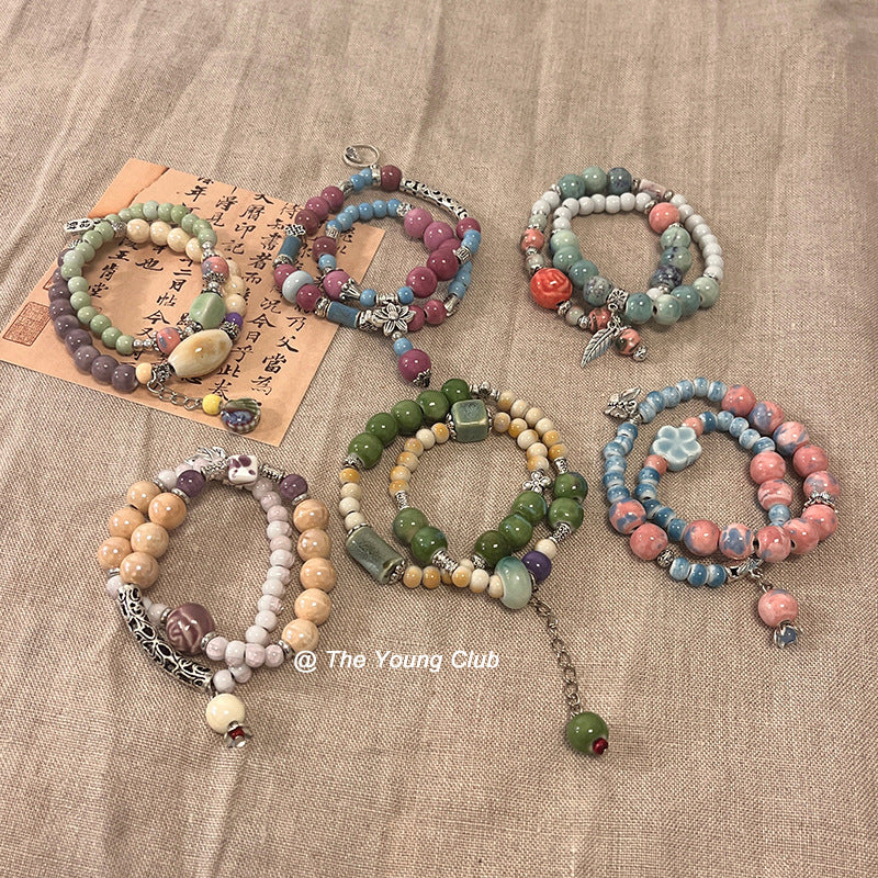 Women's Style High-grade Beaded Ethnic National Fashion Bracelet