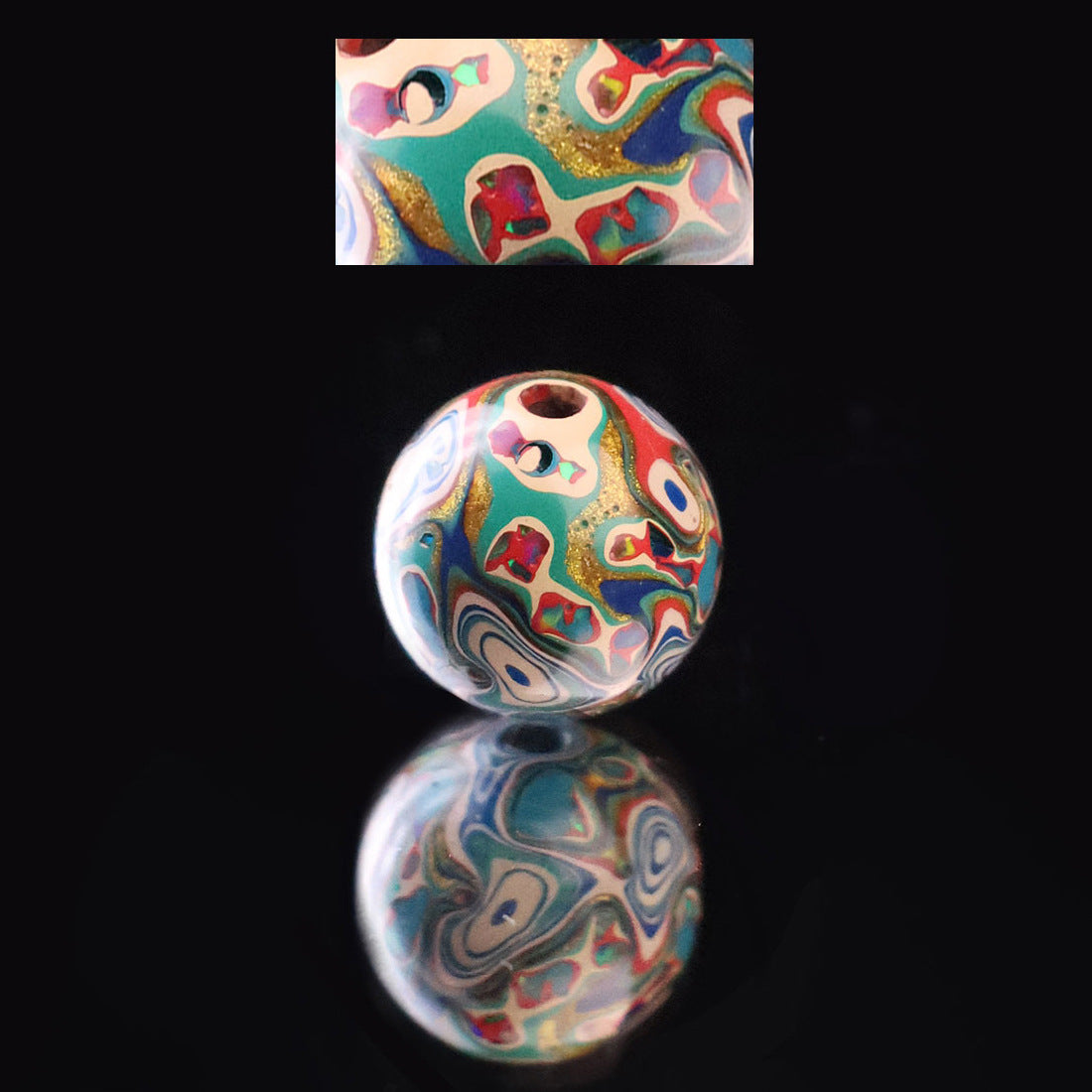 Paint Beads Opal Loose Wooden Beaded Rosewood Embryo Single Bracelets