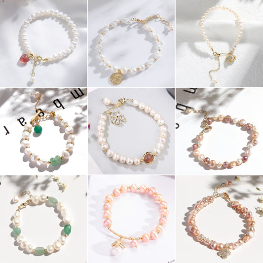 Freshwater Pearl Female Niche Design Light Luxury Girlfriends Bracelets