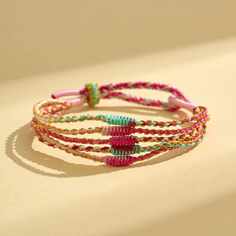 Children's Dragon Boat Festival Colorful Rope Hand-woven Small Bracelets