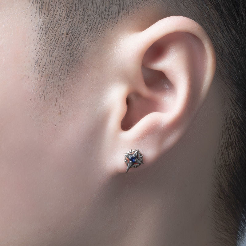 Men's North Star Fashion Personalized Cold Style Stud Earrings