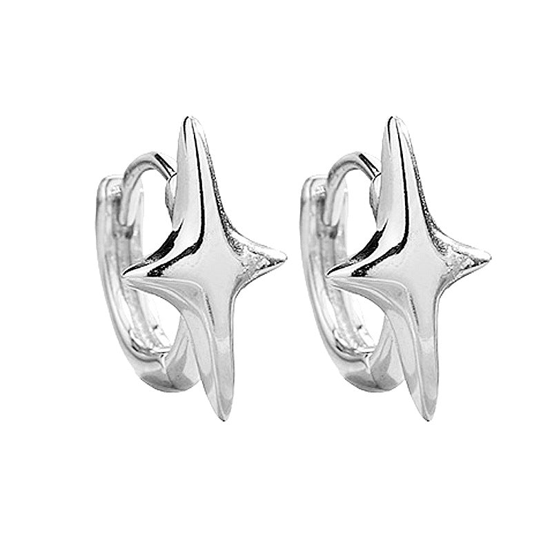 Minimalist Style Asterism Clip Unique Creative Cool Small Star Ear Buckle