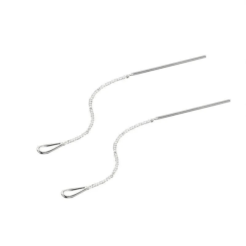 Water Drop Design Sense Niche Temperament Simple Personalized Long Ear Line
