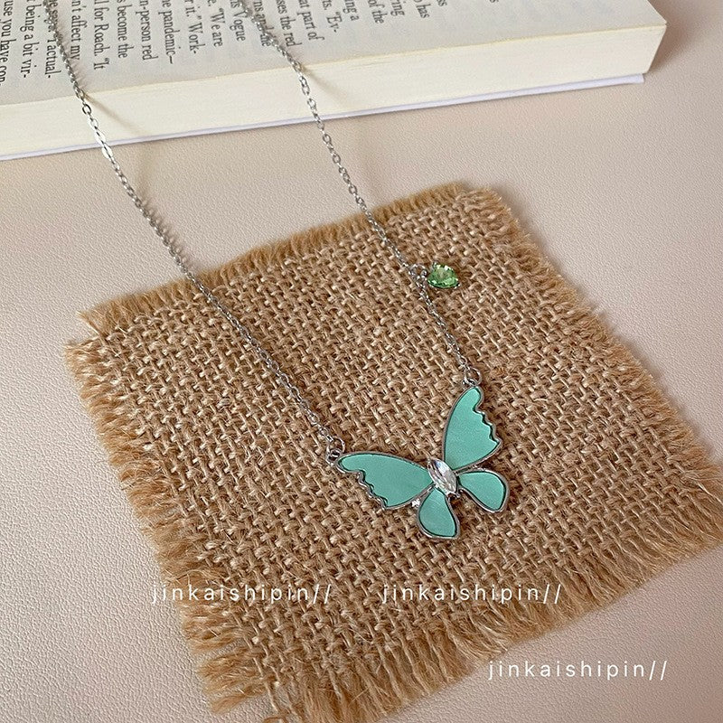 Butterfly Drop Female Mori Style Niche Exquisite Fashion Sweet Necklace